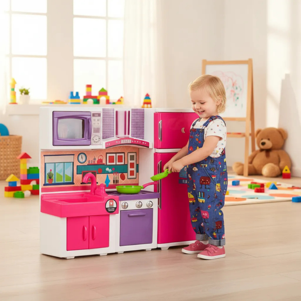 Cozinha de Brinquedo Infantil Lua de Cristal 1 Cozinha de Brinquedo Infantil Lua de Cristal