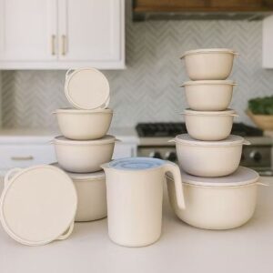 Potes Plástico Organizador Alimentos - 10/11 Unidades