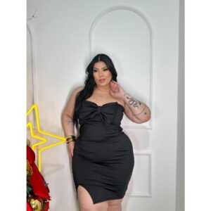 Vestido Plus Size Tomara que Caia Laço Festa