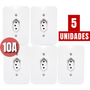 Tomada 10A Bivolt 5 Unidades Radial
