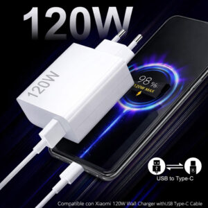Carregador USB Tipo-C 120W Fast Charge