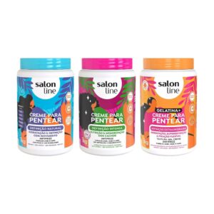 Kit Cachos Definidos: 3 Cremes para Pentear 1kg