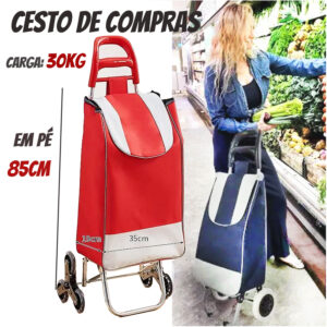Carrinho de Mão Reforçado Dobrável 30kg