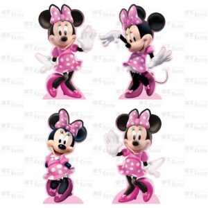 Totens Minnie Rosa 20cm - Kit Decoração Festa