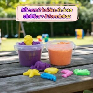 Baldes de Areia Cinética Infantil - 2 Unidades