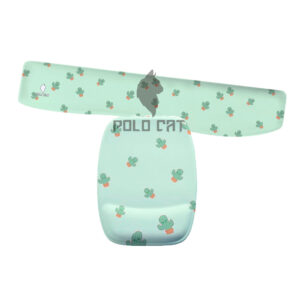 Kit Mouse Pad, Apoio Teclado e Porta Copo Ergonômico