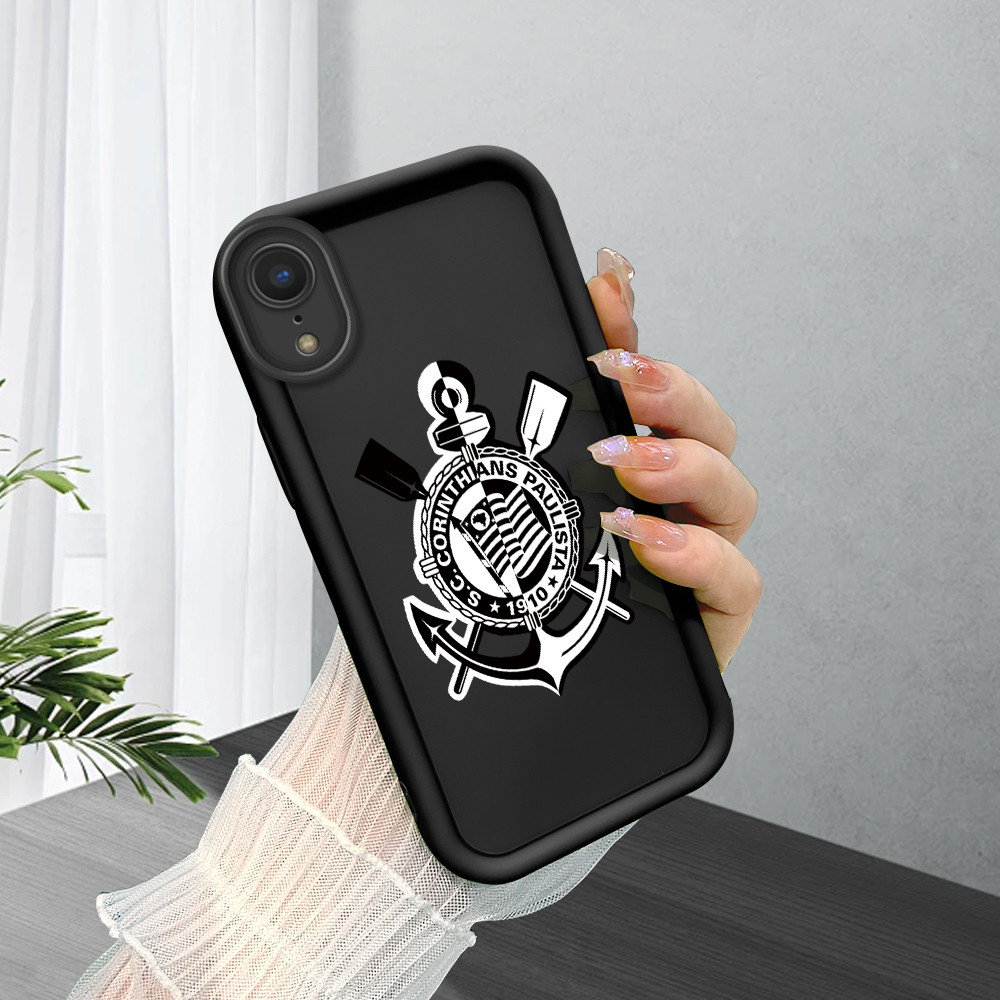 Capa iPhone XR Silicone Flex?vel Preta 1 Capa iPhone XR Silicone Flexível Preta