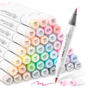 Canetas Marcador Pastel 48 Cores Ohuhu
