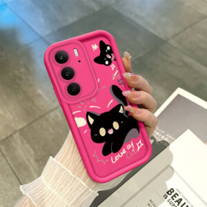 Capinha Silicone Anti-Impacto Realme C75 C75X Rose Verde