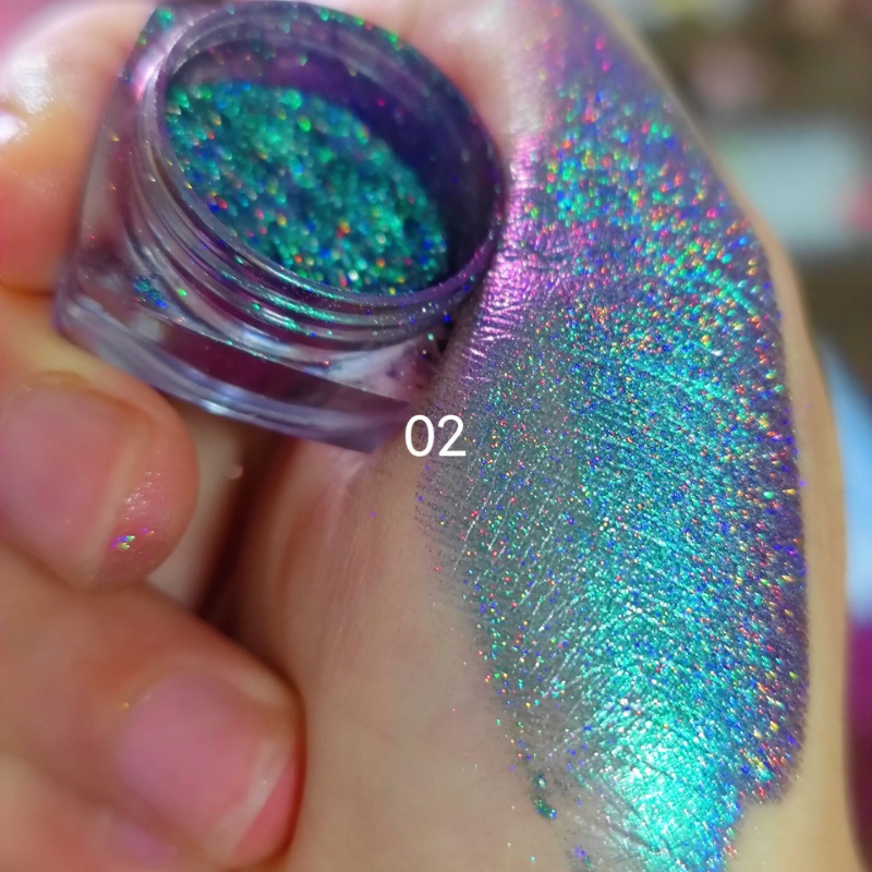Sombra Glitter Camale?o Hologr?fica 1 Sombra Glitter Camaleão Holográfica