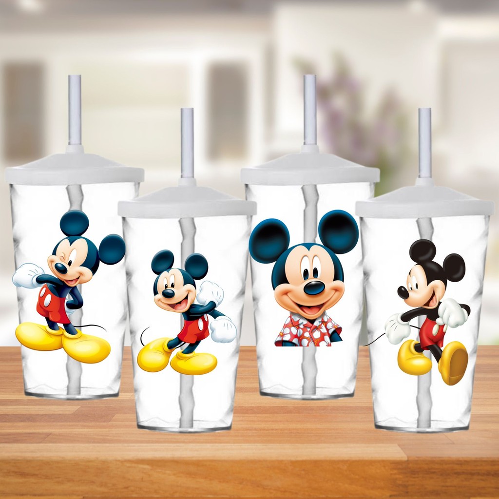 Adesivos Mickey Disney Resistentes para Copo 1 Adesivos Mickey Disney Resistentes para Copo
