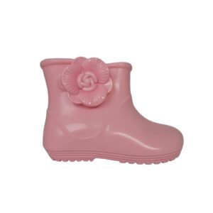 Galocha Infantil Menina Flor Rosa Impermeável