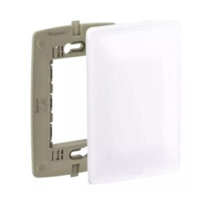 Placa Cega Zeffia Branco + Suporte 4x2