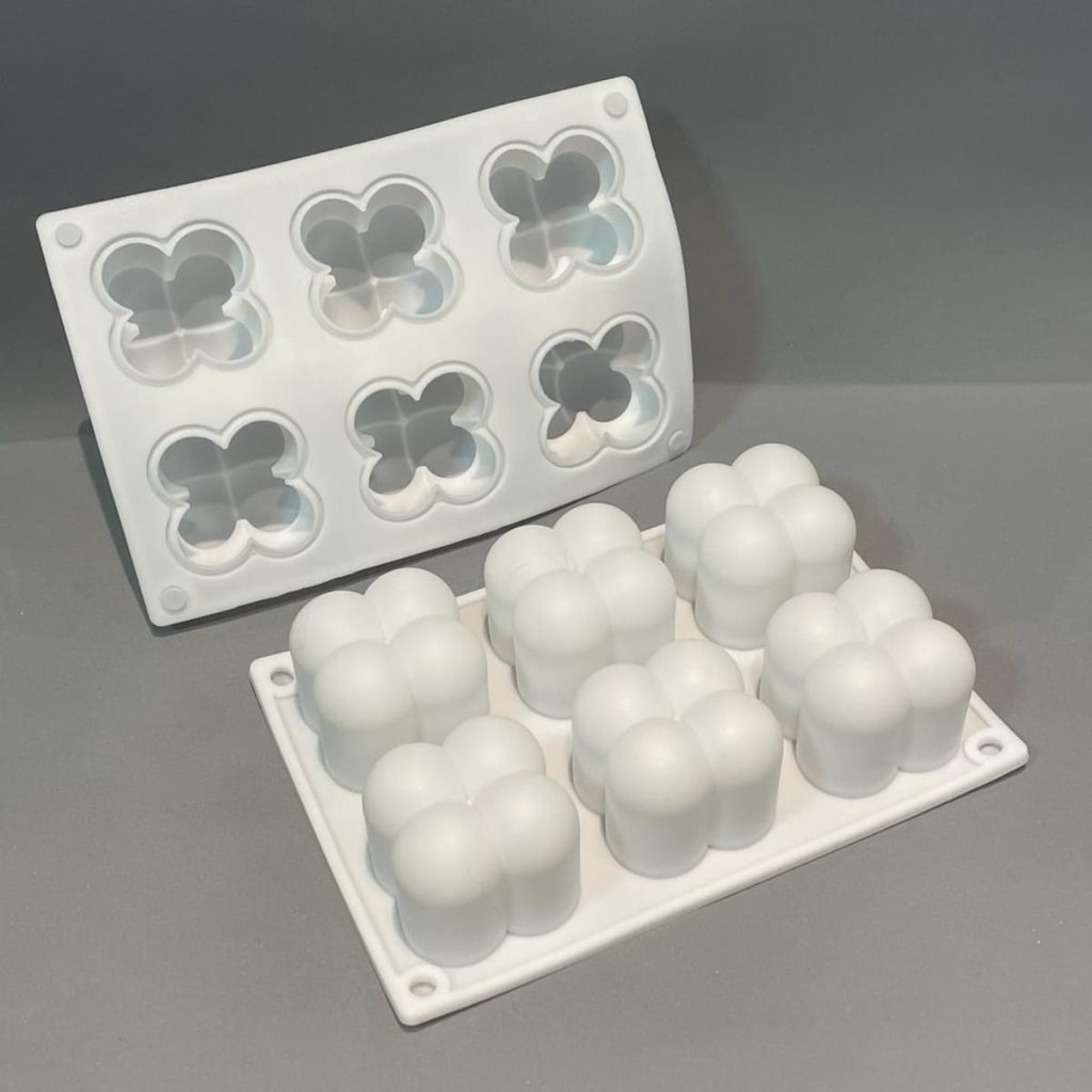 Molde Silicone 6 Cavidades Velas Artesanais 1 Molde Silicone 6 Cavidades Velas Artesanais