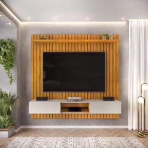 Painel TV Ripado Cedro Bali 180cm - Até 70
