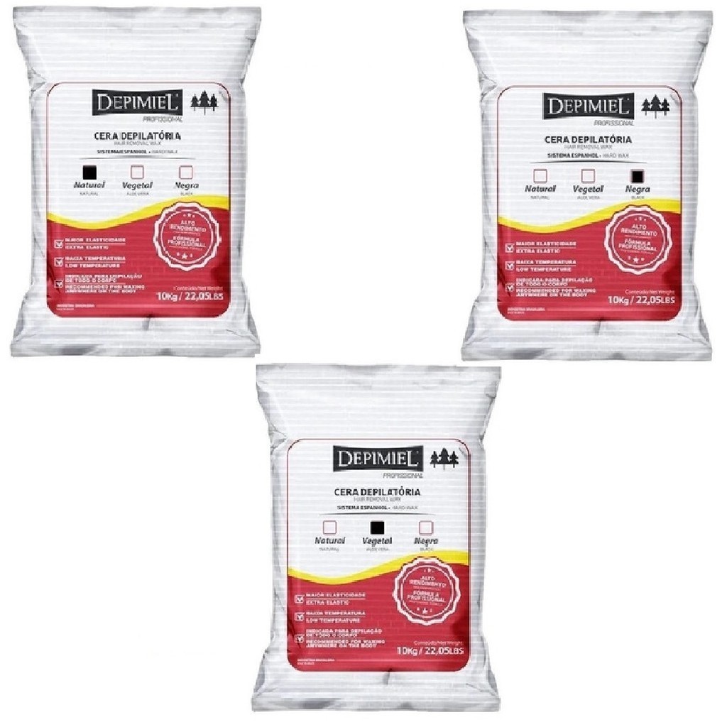 Cera Depilat?ria Espanhola 10kg - Peda?os 1 Cera Depilatória Espanhola 10kg - Pedaços