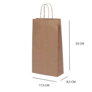 Sacola Kraft Reforçada 33cm - Impressão Personalizada