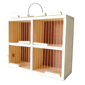 Transporte Pássaro Madeira 4 Divisões