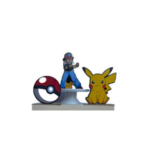 Display de Mesa Pókemon MDF 3 Peças