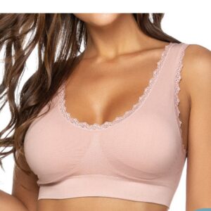 Top com Renda e Bojo Removível Confortável