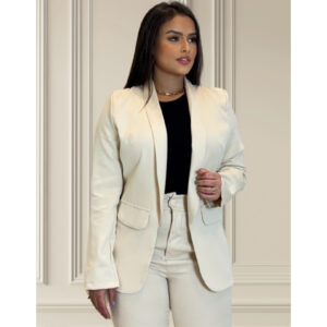 Blazer Feminino Alfaiataria Gabardine Elegante