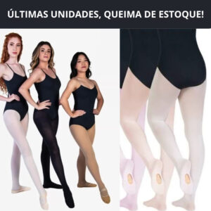 Meia Calça Ballet Conversível Fio 80