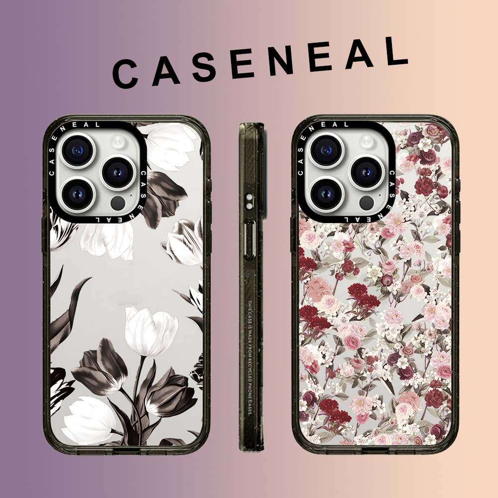 Capa de Telefone Floral Acr?lico iPhone 16/15 1 Capa de Telefone Floral Acrílico iPhone 16/15