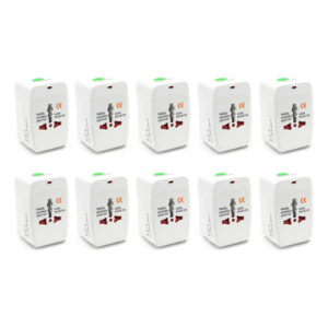Adaptador Internacional Bivolt - 10 Unidades