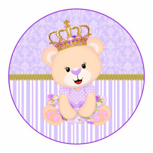 Painel de Tecido Ursinos Realeza Infantil