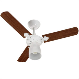 Ventilador de Teto Marbella 130W Branco/Tabaco