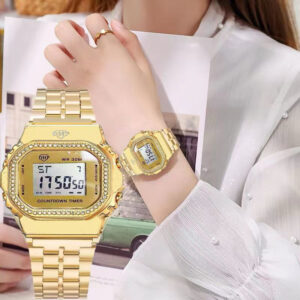 Relógio Feminino Digital DHP à Prova d'Água