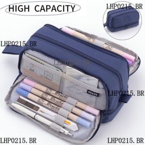 Estojo Lápis Grande Capacidade - Lona Resistente
