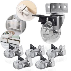 Rodízio Giratório 50mm Gel Transparente 200kg