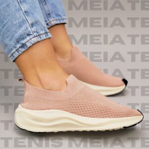Tênis Slip-On Leve para Caminhar e Academia