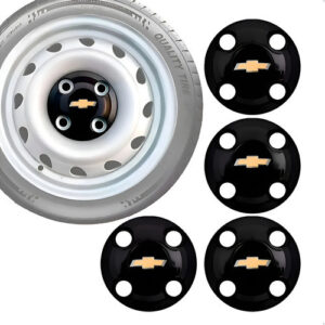 Calota Centro Roda Aro 13 14 15 4x100 Preto