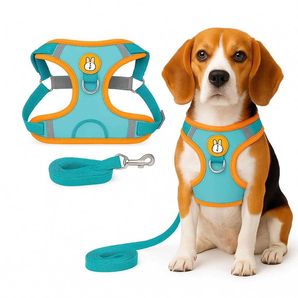 Peitoral Refletivo com Guia para Pets