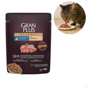 Ração Úmida GranPlus Frango Gatos Castrados