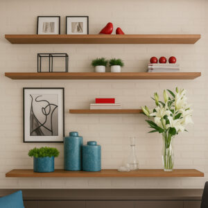 Prateleira Mdf Freijó Kit 3 Suportes