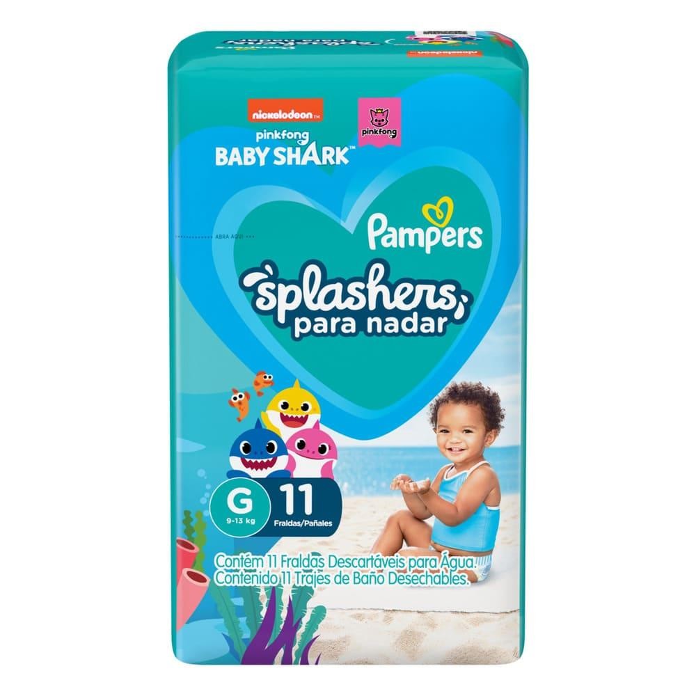 Fralda Descart?vel Pampers Splashers G 11 Unidades 1 Fralda Descartável Pampers Splashers G 11 Unidades