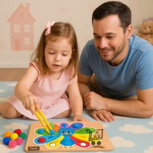 Pega Pompom Montessori - Coordenação Motora