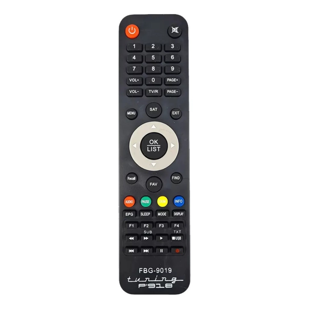 Controle Remoto Fbg 9026 P911 Preto 1 Controle Remoto Fbg 9026 P911 Preto