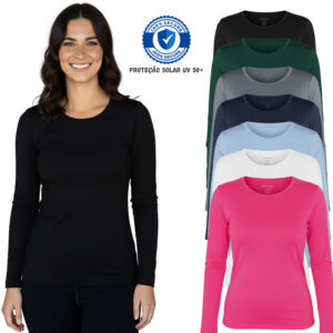 Camiseta Térmica Manga Longa UV50+ Feminina