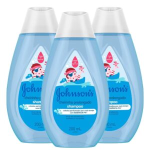 Kit 3 Shampoo Johnson's Baby Cheiro Prolongado 200ml