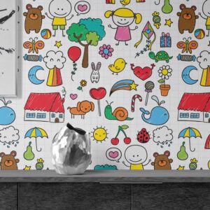 Papel de Parede Infantil Adesivo 3m x 0,40m