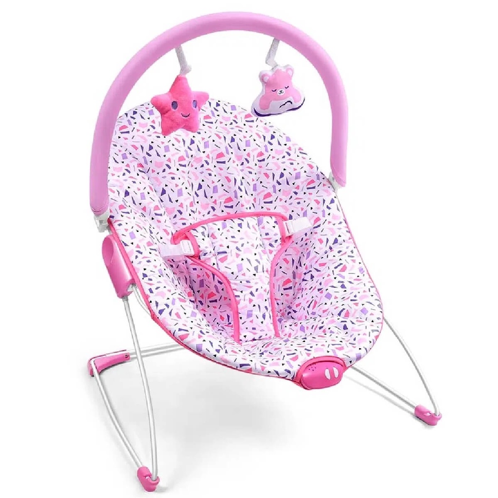 Cadeira de Balan?o e Descanso Multikids Nap Time Rosa 1 Cadeira de Descanso Nap Time Bebê 0-11kg Rosa Cinto 3 Pontos Acessórios Multikids BB291