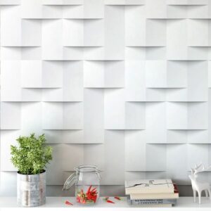 Papel De Parede Abstrato Geométrico 3D Autocolante Vinilico