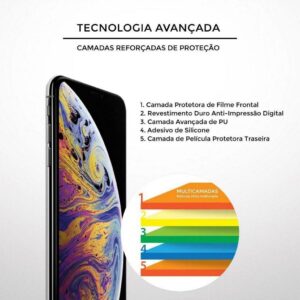 Película Dual Glass para iPhone 7 Plus - Preto - Gshield