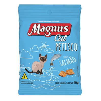 Petisco Magnus Sabor Salm?o 40g C?es 1 PETISCO MAGNUS CAT SABOR SALMÃO 40G