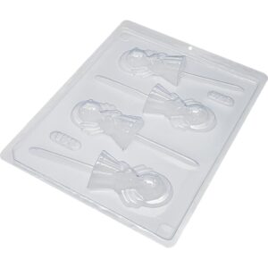 1~10 Forma Simples Pirulito Anjo 158 - (C2) em Acetato BWB Para Bombom e Doces de Chocolate e Confeitaria
