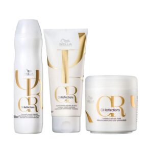 Kit Wella Oil Reflections - Shampoo e Condicionador e Máscara
